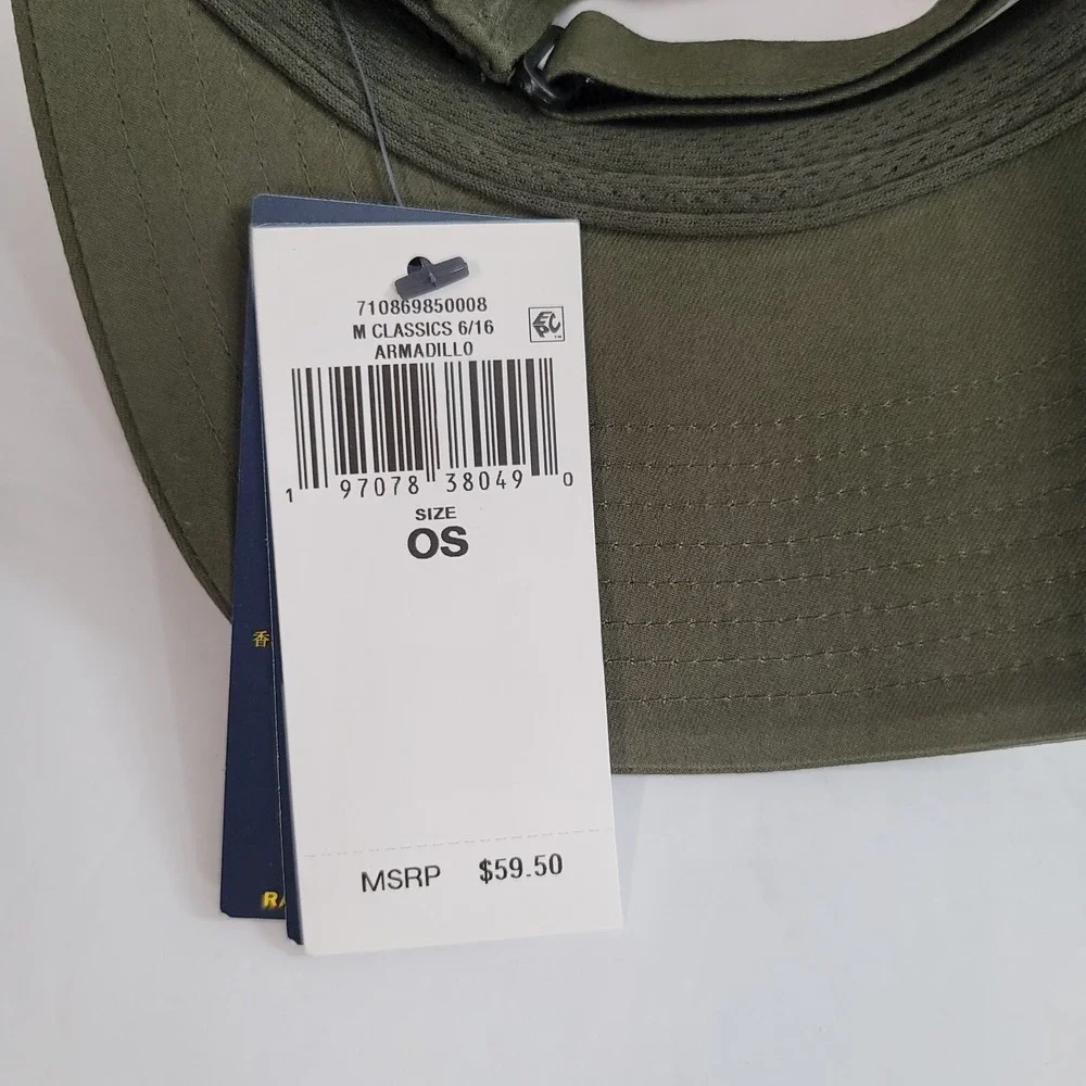 Polo Ralph Lauren‎ Performance Hat Mens One Size Armadillo Green Pony Logo NEW